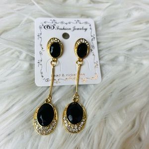 Black and Gold Dangle Earring’s